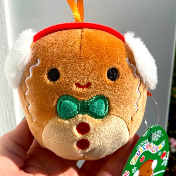 Squishmallow Christmas Ornament Jordan The Gingerbread 4” - Picture 1 of 7